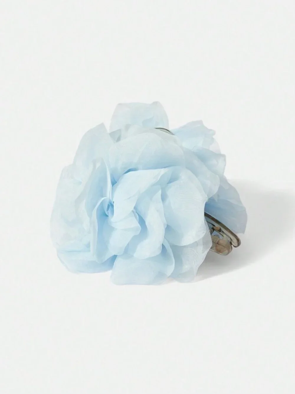 Sky Blue Chiffon Flower Hair Claw Clip